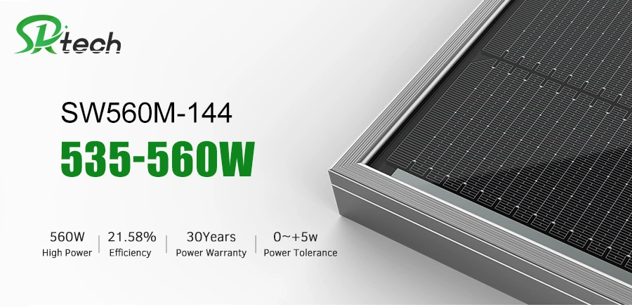 High Quality Solar Panels 550W 560W Mono Solar Panel for Home and Commercial Use