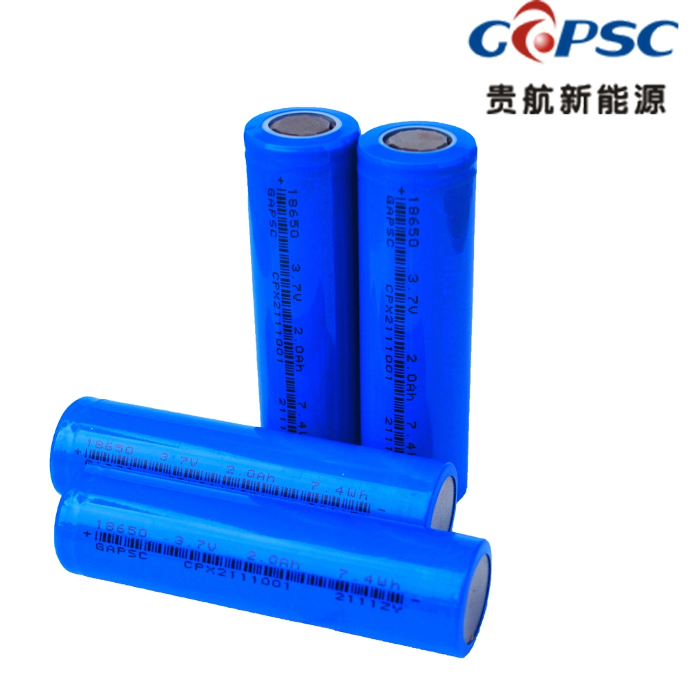 Rechargeable 18650 2000mAh Lithium Ion Battery Cylinder Lithium Ion Battery Li-ion Battery Cell